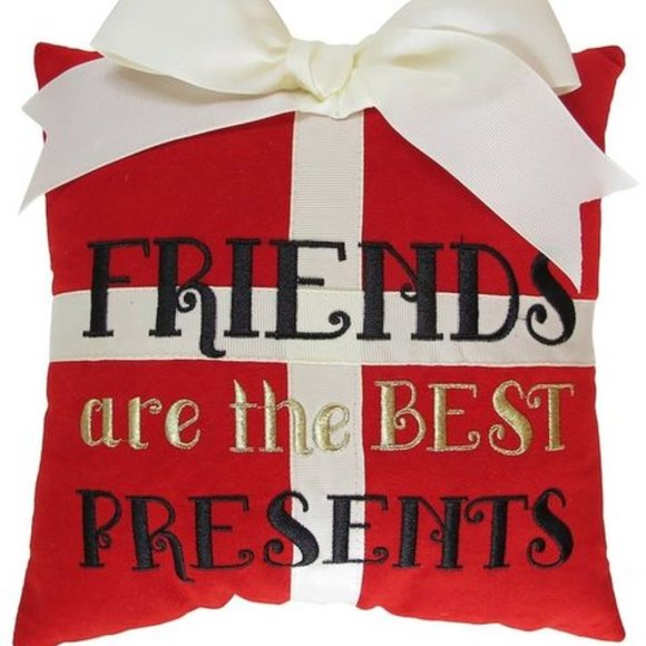 St. Nicholas Square ''Friends'' Mini Pillow - Red - Picture 1 of 1